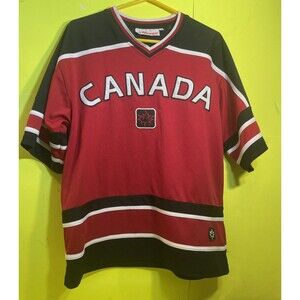 Vintage RARE Canada Red Colored Hockey Jersey Size SP TEEPEE Sports tags